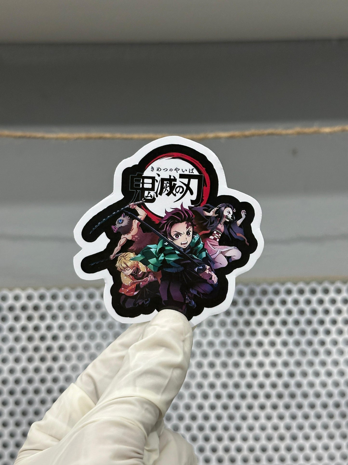 Demon Slayer Sticker Pack – 5-Piece Anime Vinyl Set | Tanjiro, Nezuko, Zenitsu & More