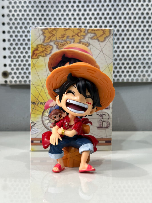 Monkey D. Luffy Smiling Straw Hat Pirate Action Figure – 13 Cm With Box